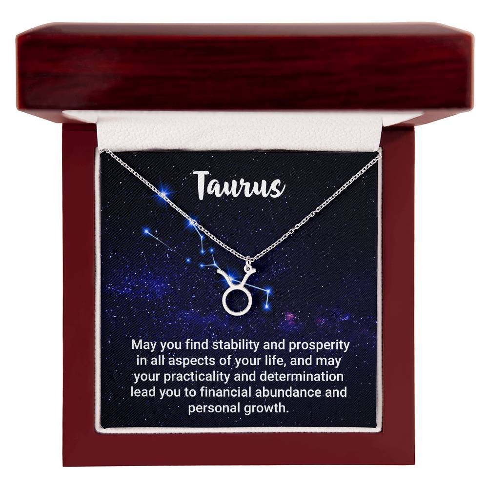 Zodiac Symbol Necklace - Taurus