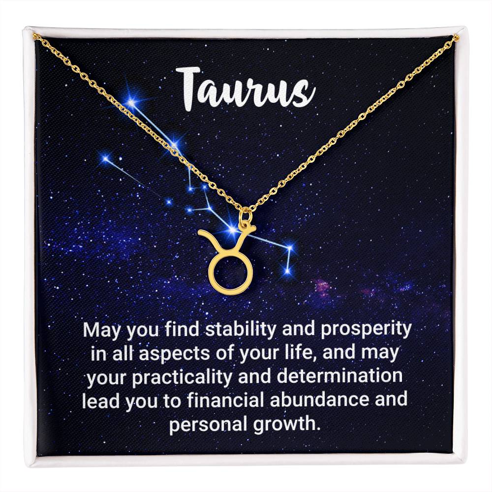 Zodiac Symbol Necklace - Taurus