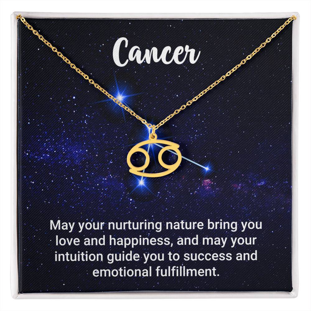 Zodiac Symbol Necklace - Cancer