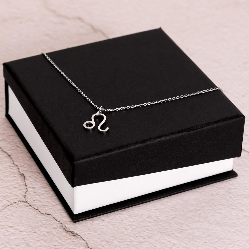 Zodiac Symbol Necklace - Leo