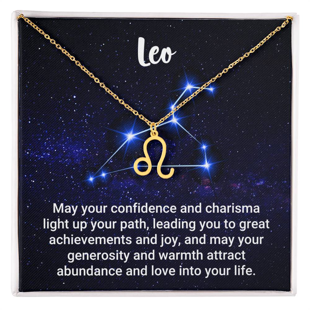 Zodiac Symbol Necklace - Leo