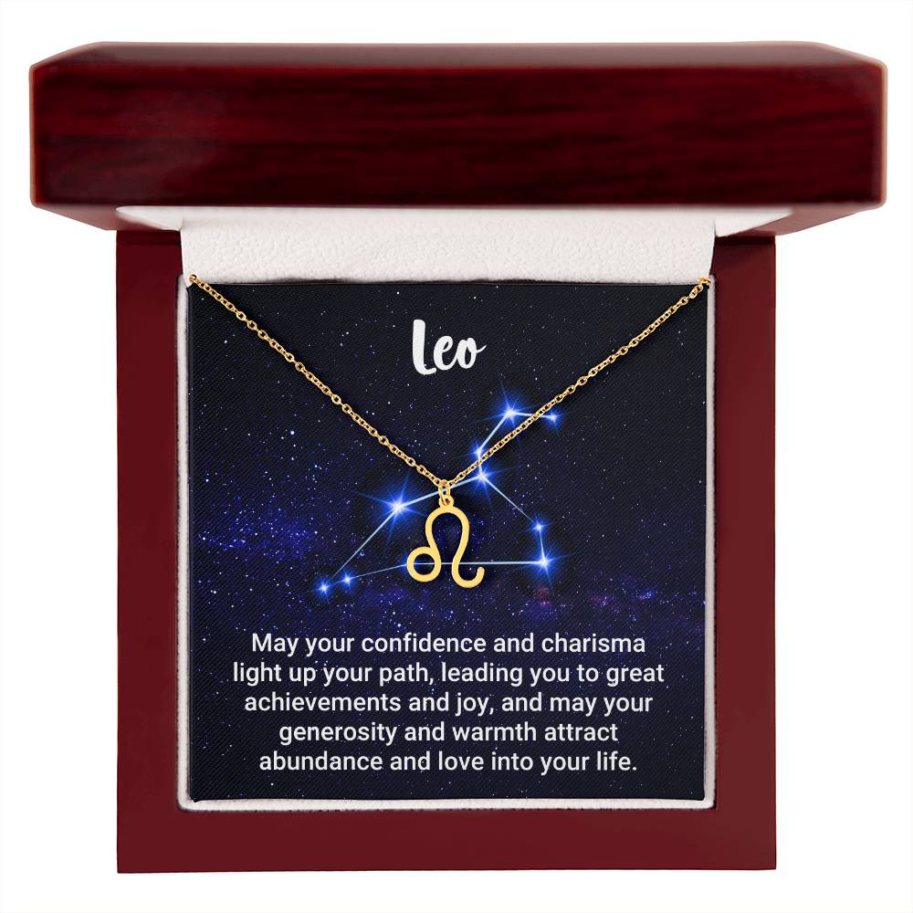 Zodiac Symbol Necklace - Leo