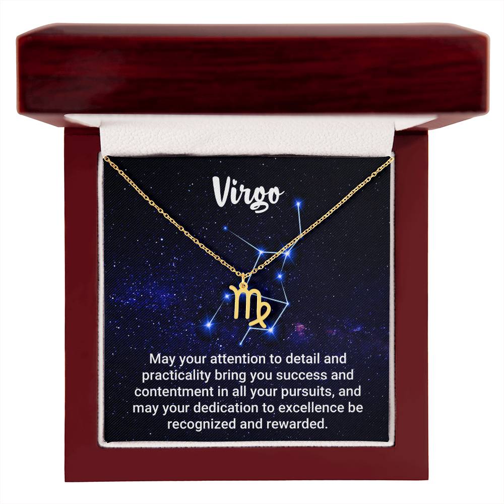 Zodiac Symbol Necklace - Virgo