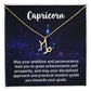 Zodiac Symbol Necklace - Capricorn