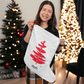 Douglass College Red Pine Tree Giant Holiday Stocking - 2025