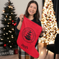 Douglass College Seal Logo Red Xmas Stocking 2025