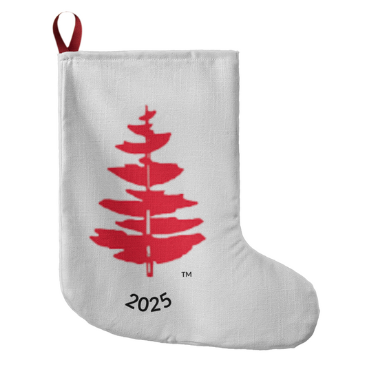 Douglass College Red Pine Tree Giant Holiday Stocking - 2025