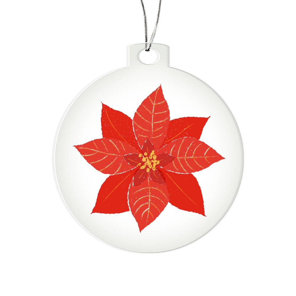 Poinsettia Ornament