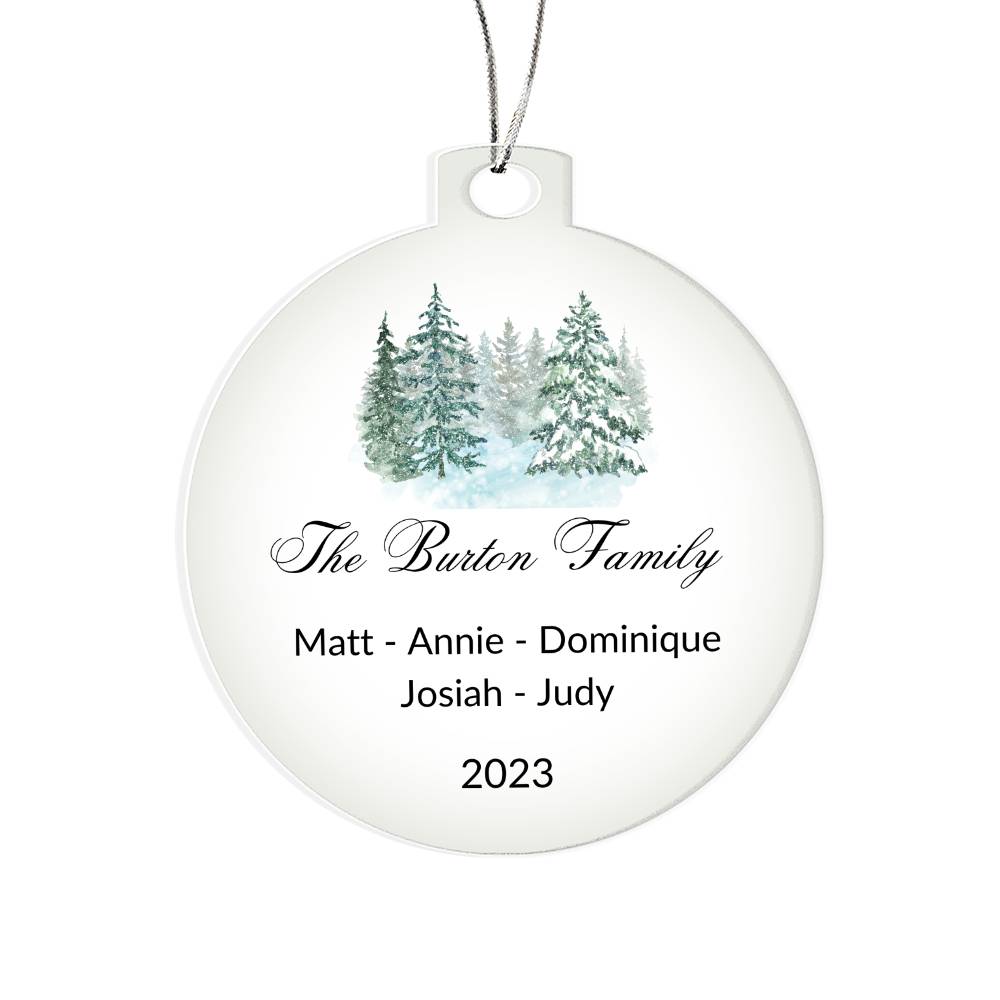 The Burton Family Ornament 2023