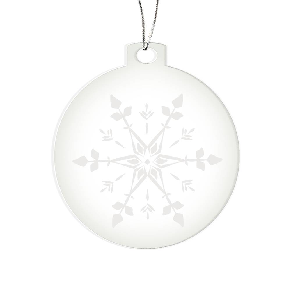 Snowflake Clear Ornament