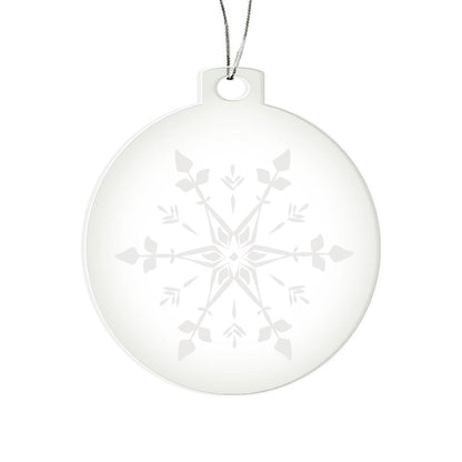 Snowflake Clear Ornament