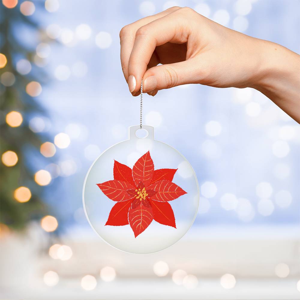 Poinsettia Ornament