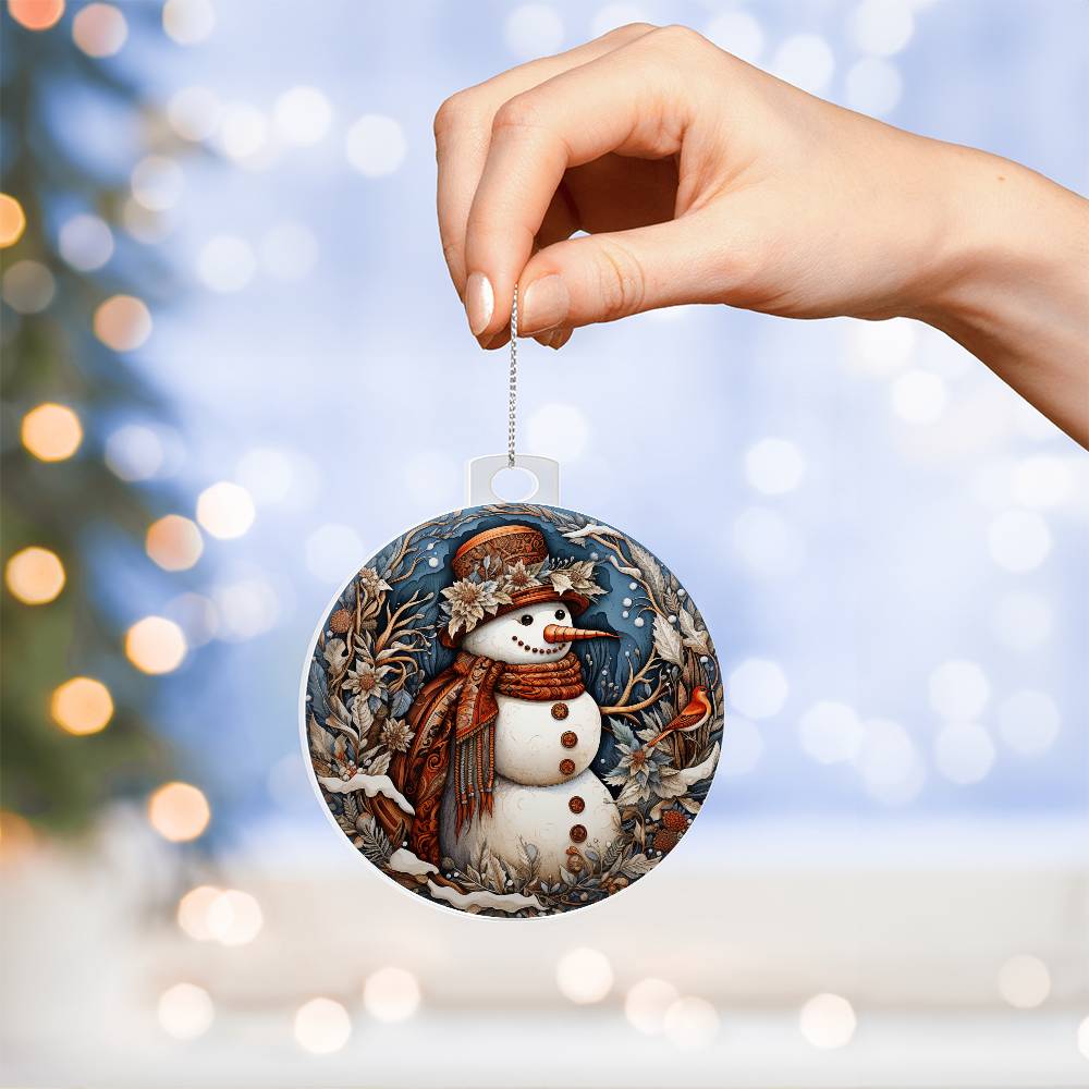 Snow  Lady Christmas Ornament - Vintage-Inspired