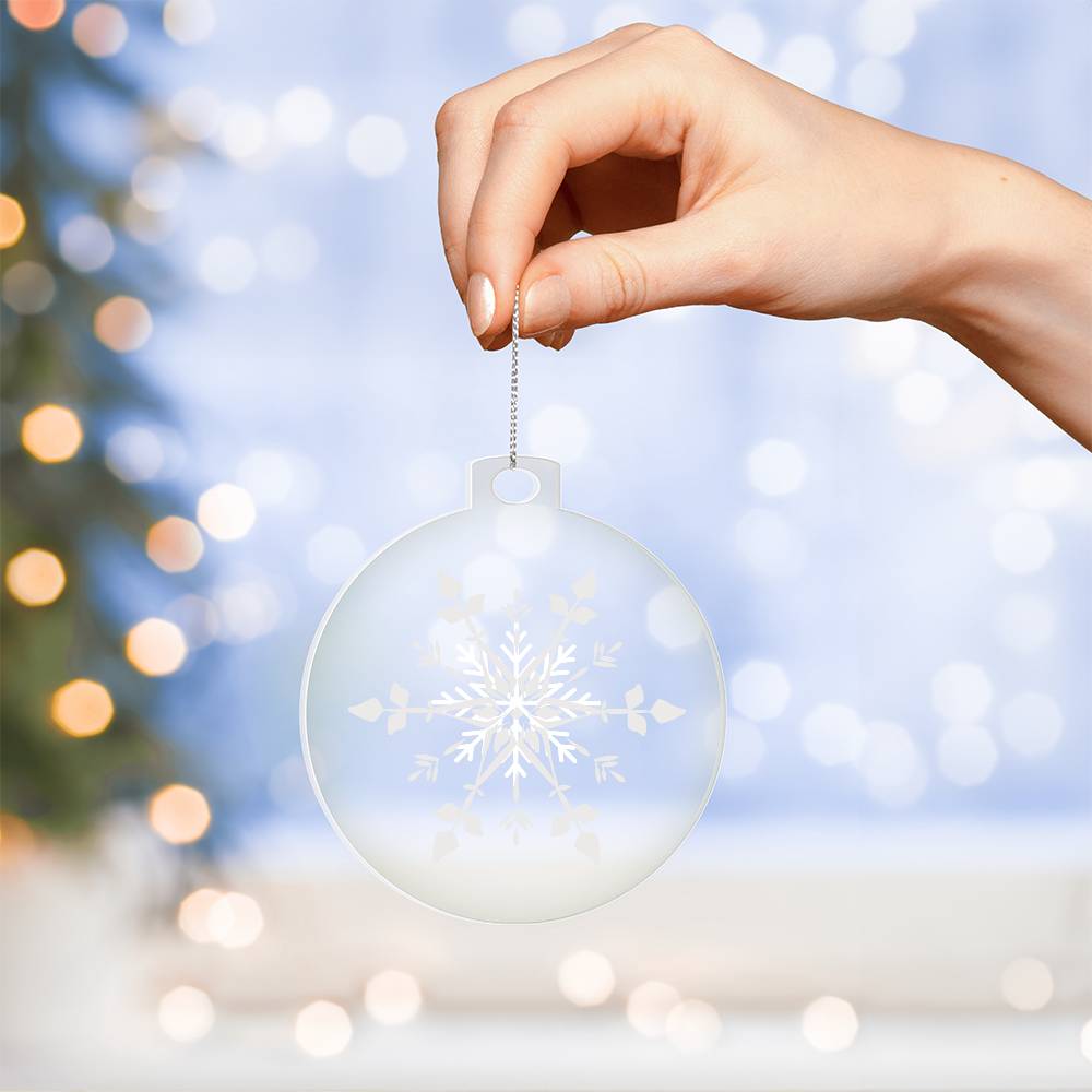 Snowflake Clear Ornament