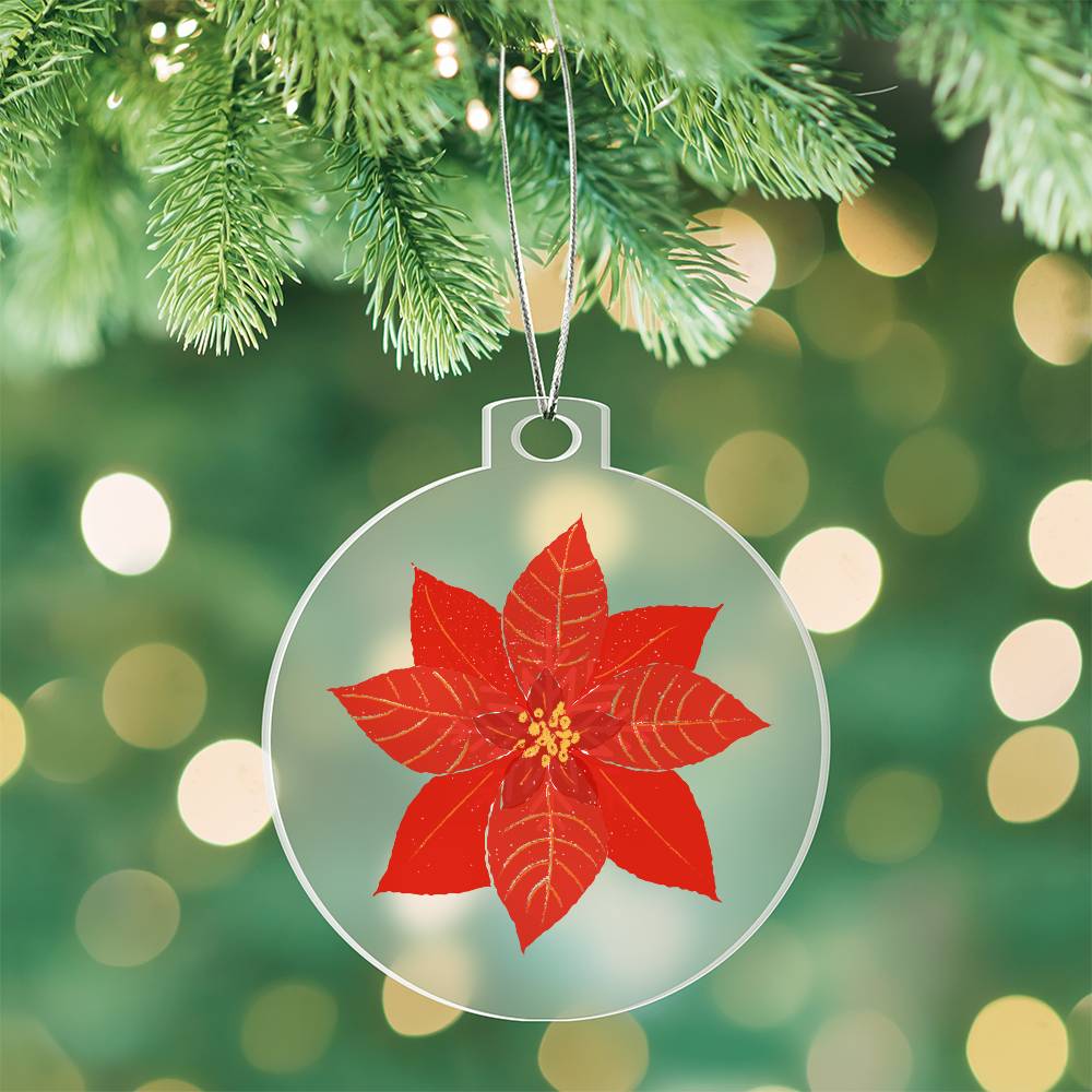 Poinsettia Ornament