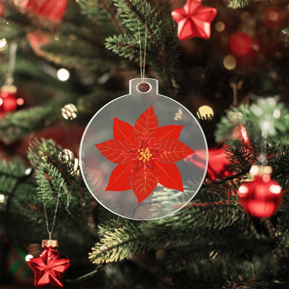 Poinsettia Ornament