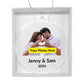Personalized Christmas Ornament with Photo - Couple with Heart Hands