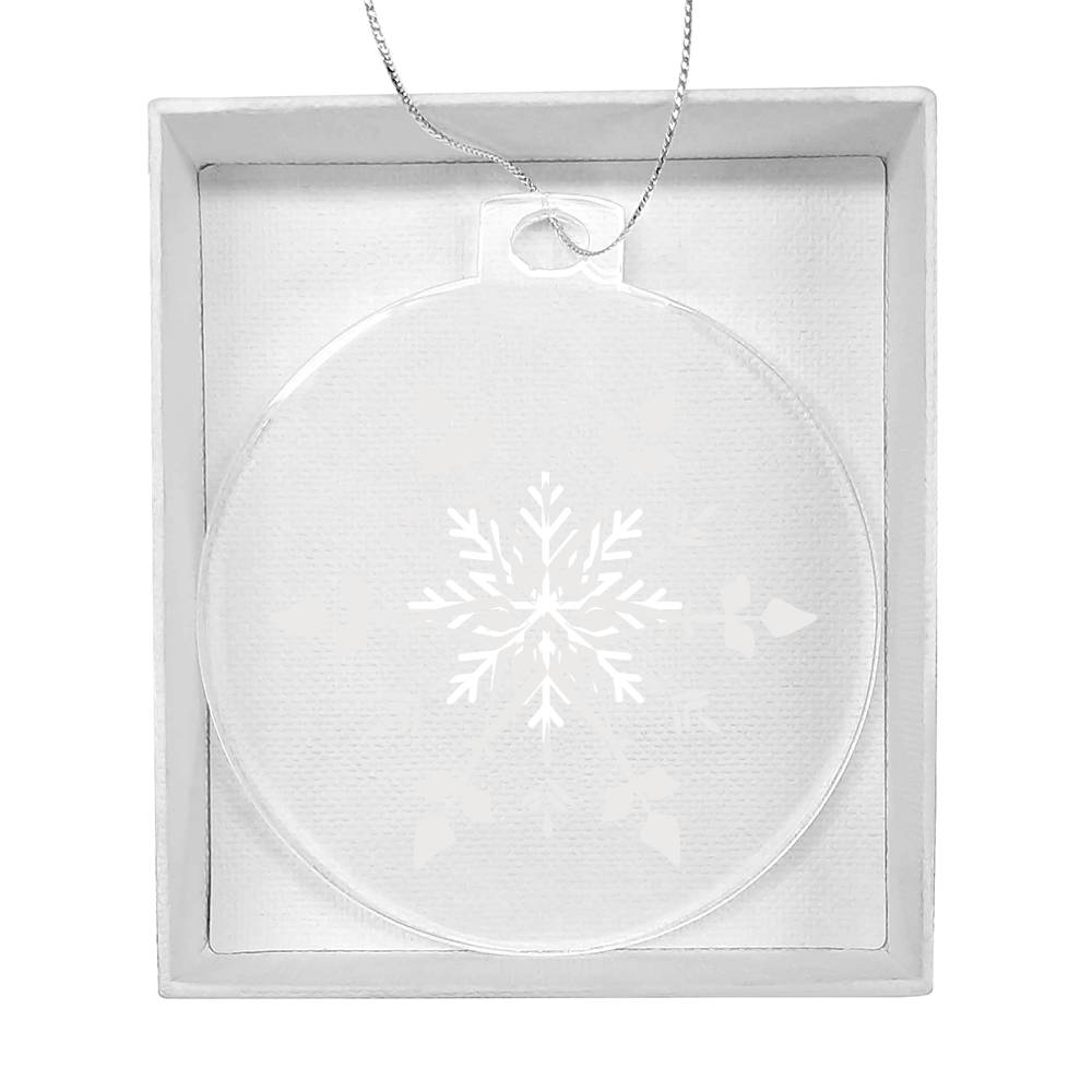 Snowflake Clear Ornament