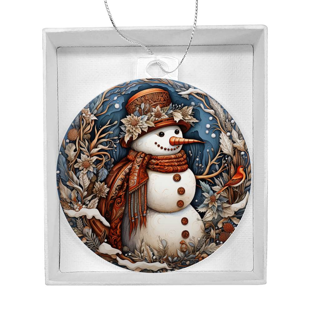 Snow  Lady Christmas Ornament - Vintage-Inspired