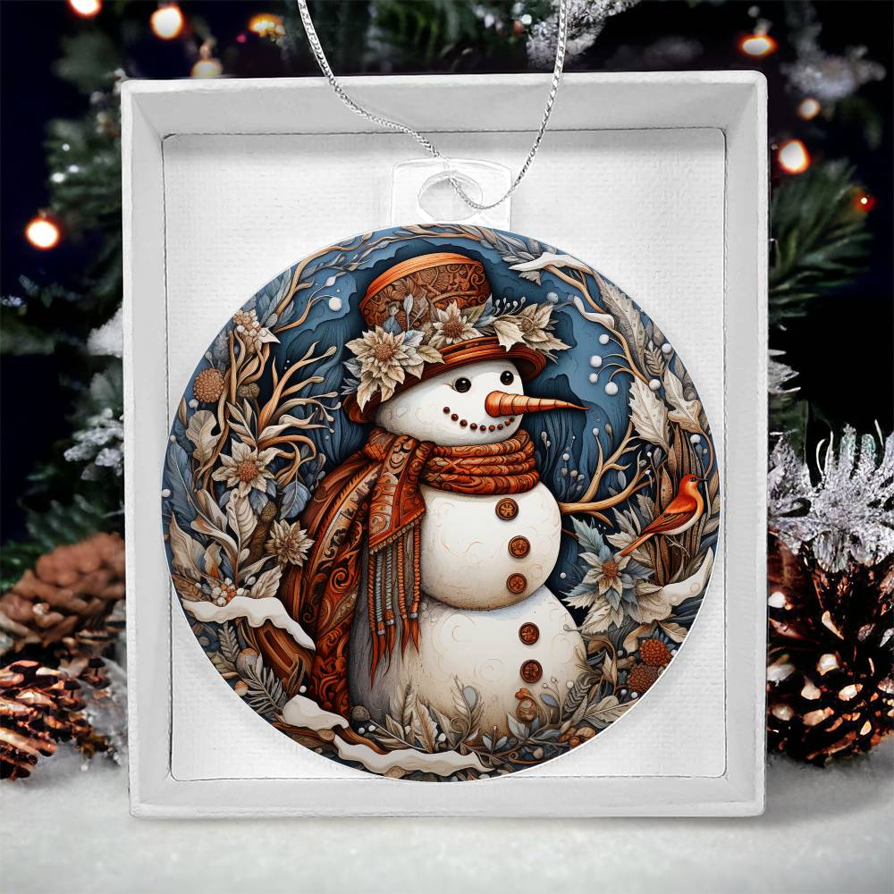 Snow  Lady Christmas Ornament - Vintage-Inspired