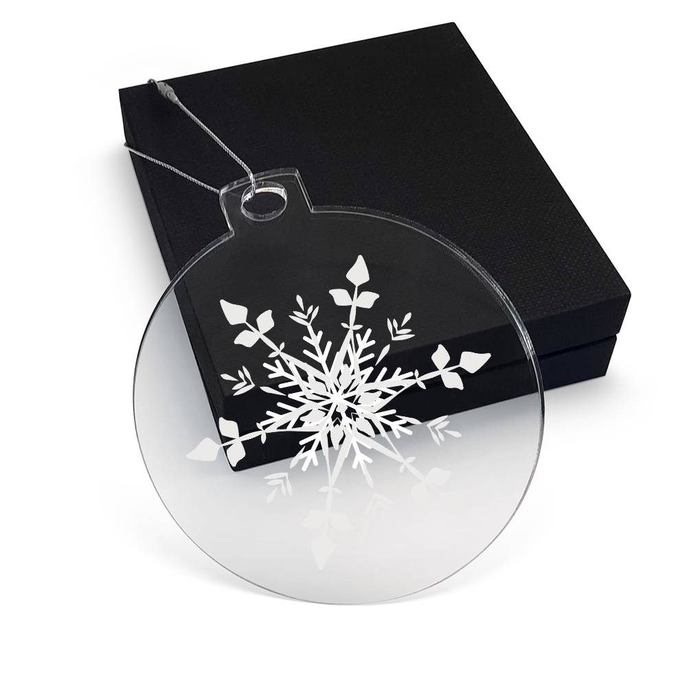 Snowflake Clear Ornament