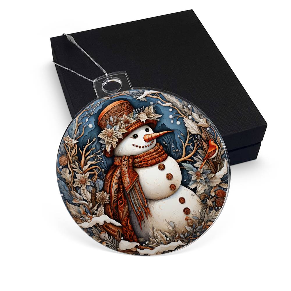 Snow  Lady Christmas Ornament - Vintage-Inspired