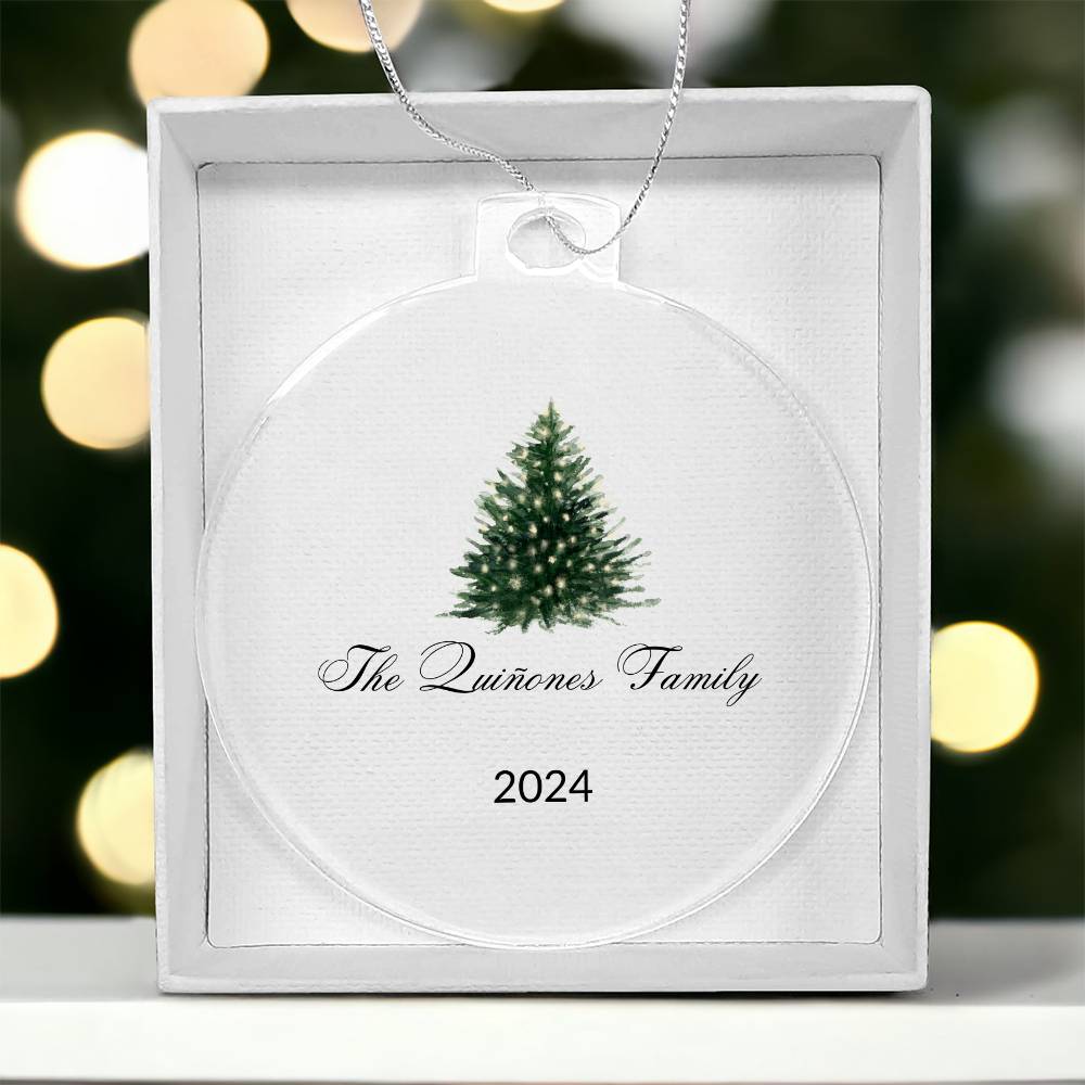 Personalized Family Christmas Tree - 2024