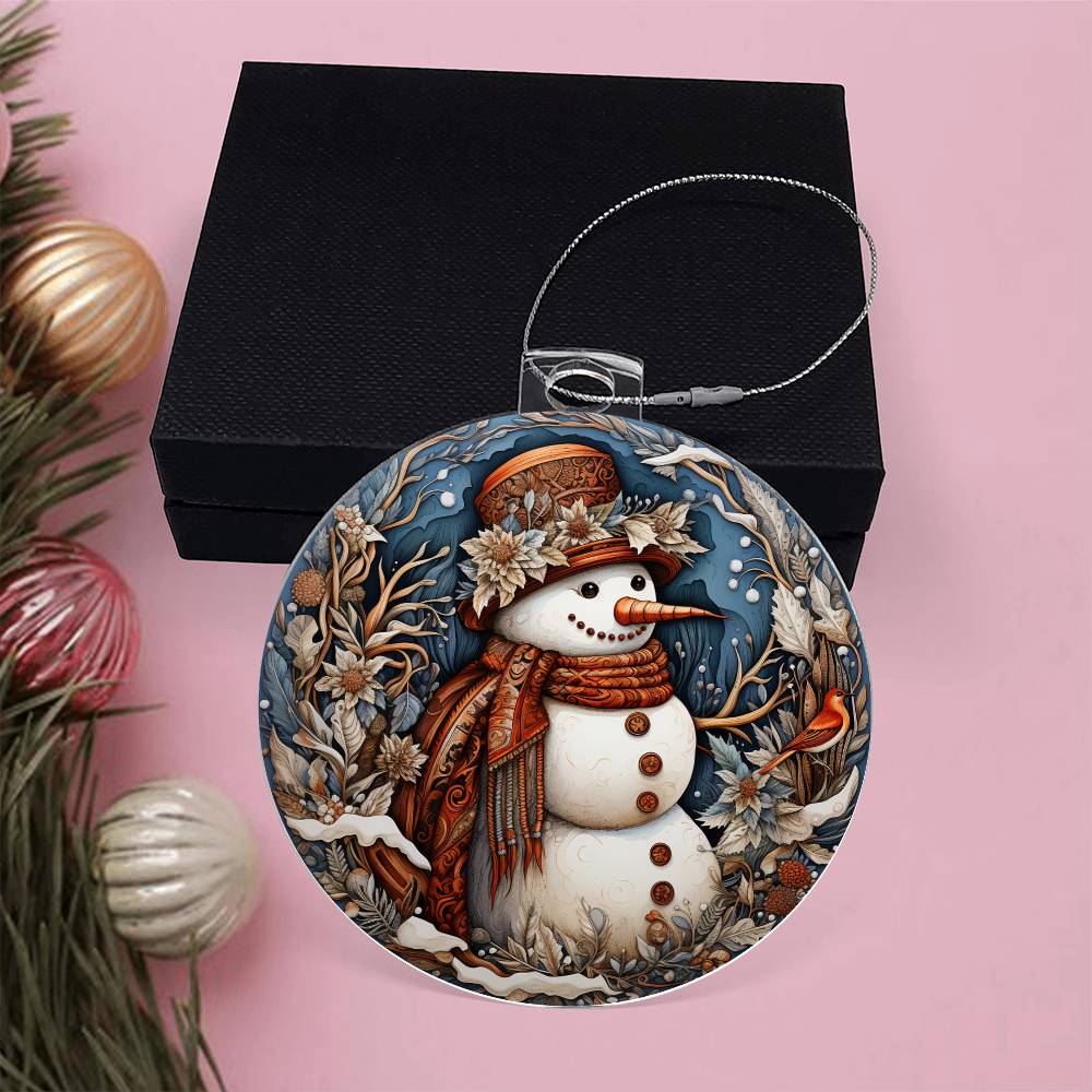 Snow  Lady Christmas Ornament - Vintage-Inspired