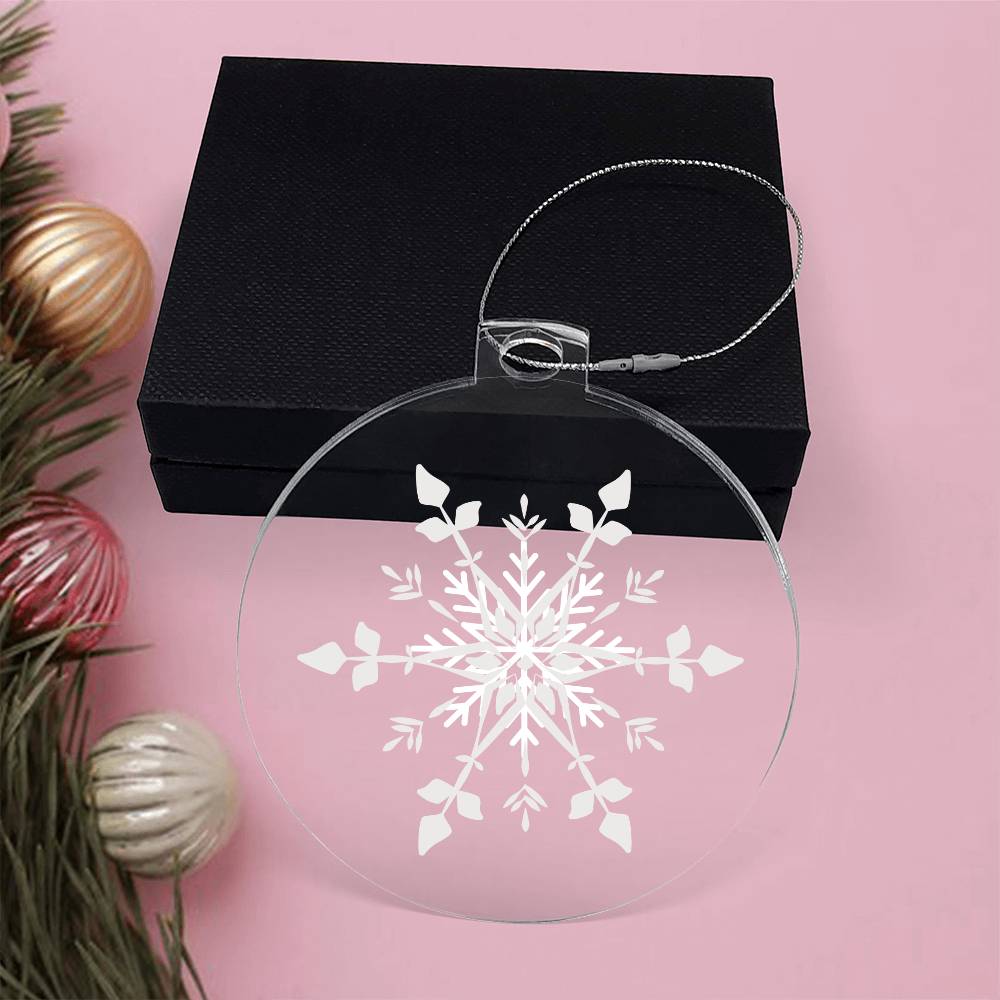 Snowflake Clear Ornament