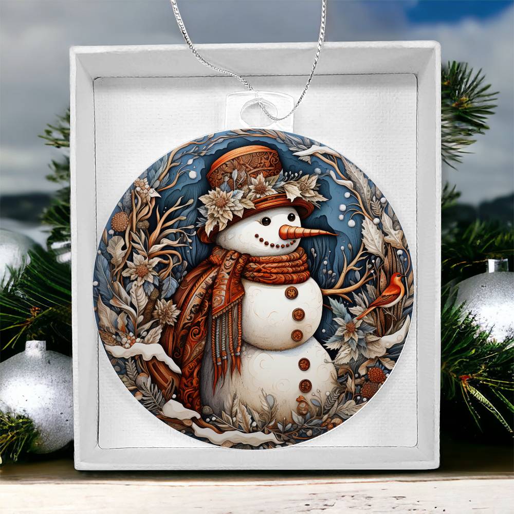 Snow  Lady Christmas Ornament - Vintage-Inspired