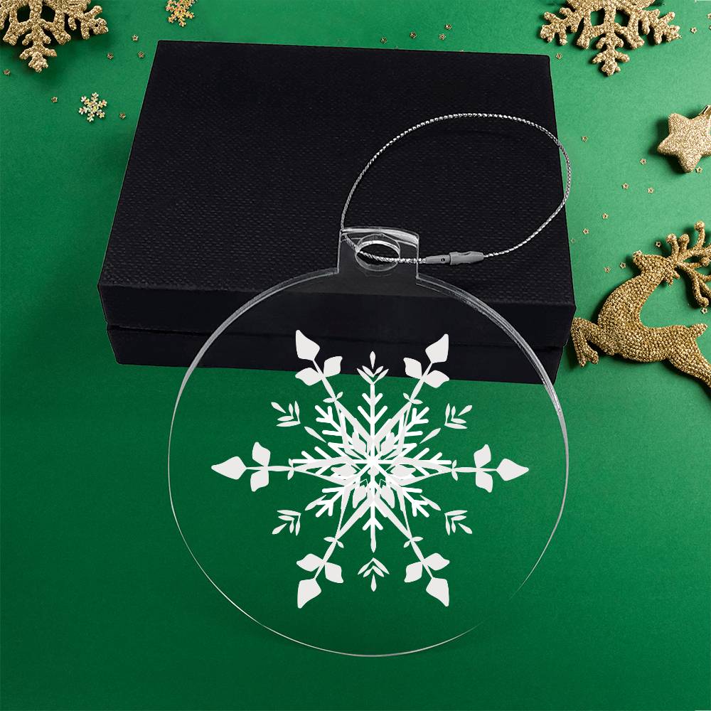 Snowflake Clear Ornament