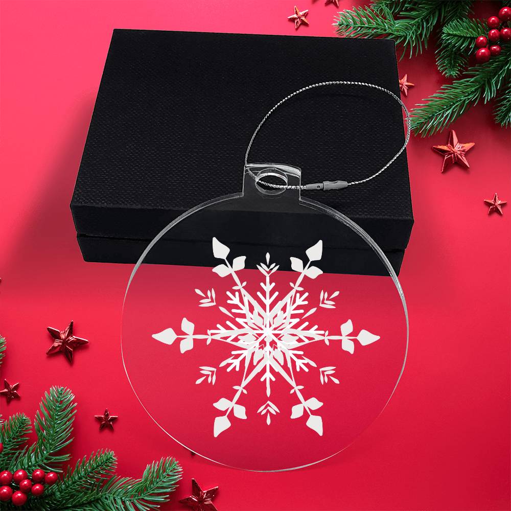 Snowflake Clear Ornament