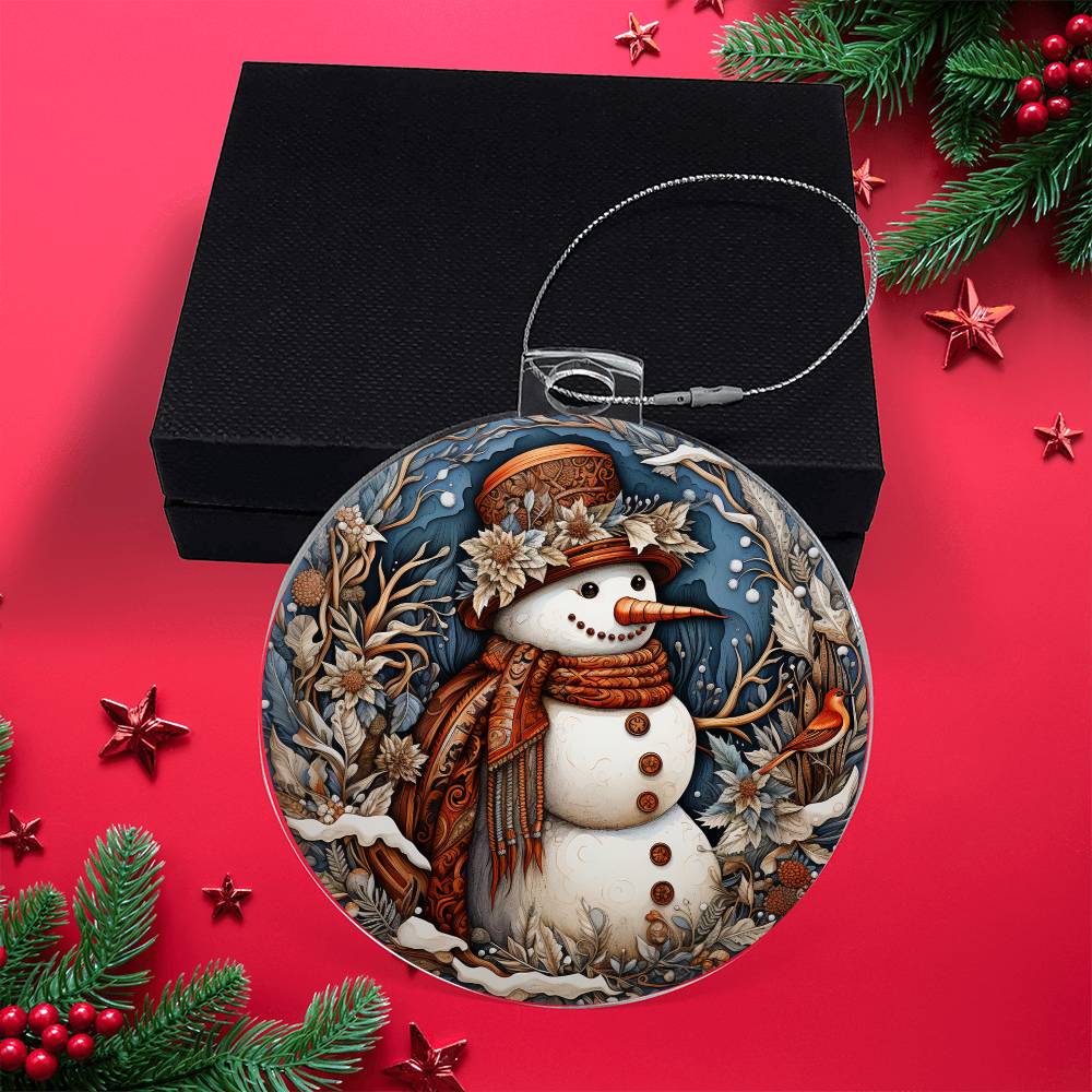 Snow  Lady Christmas Ornament - Vintage-Inspired