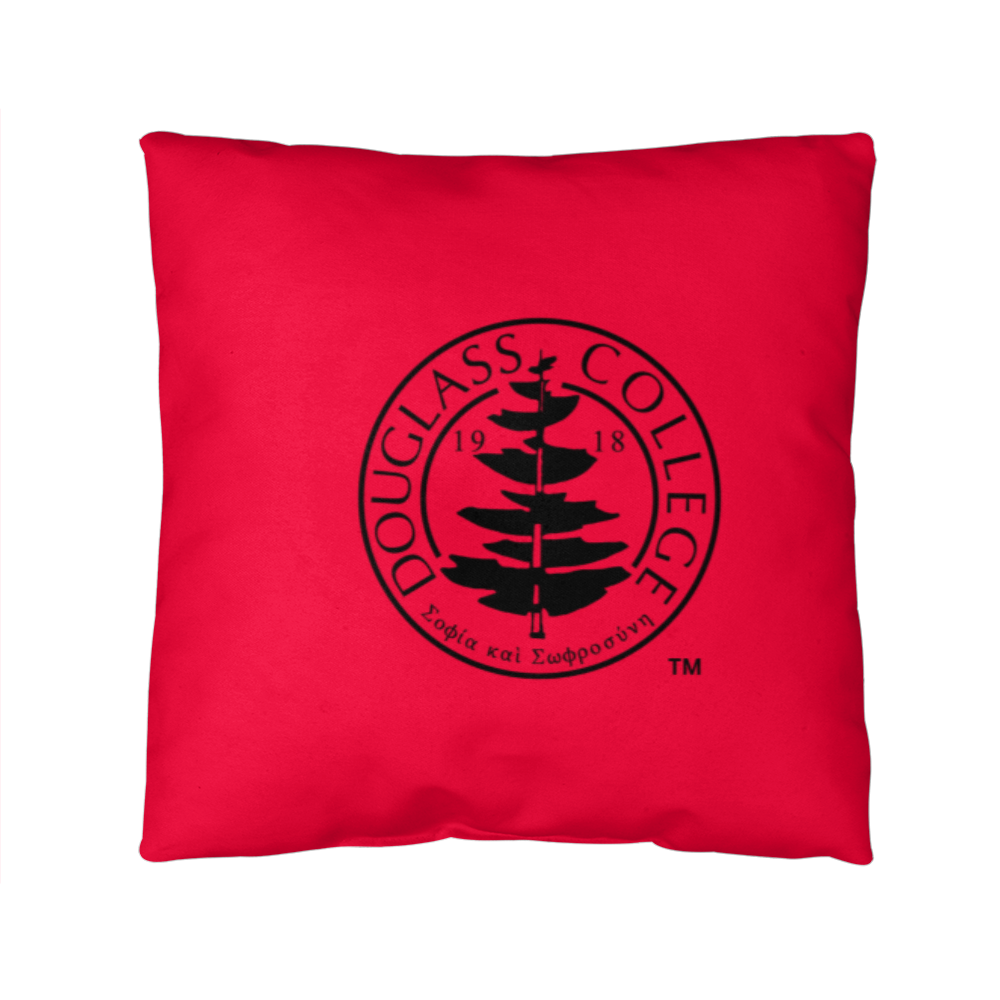 Douglass College Seal Red Classic Pillow