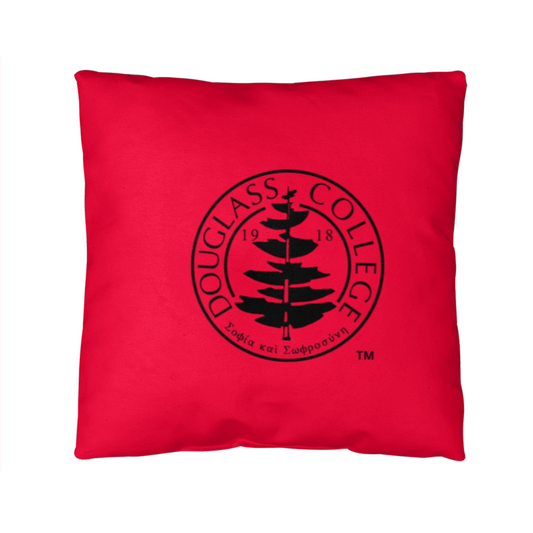 Douglass College Seal Red Classic Pillow