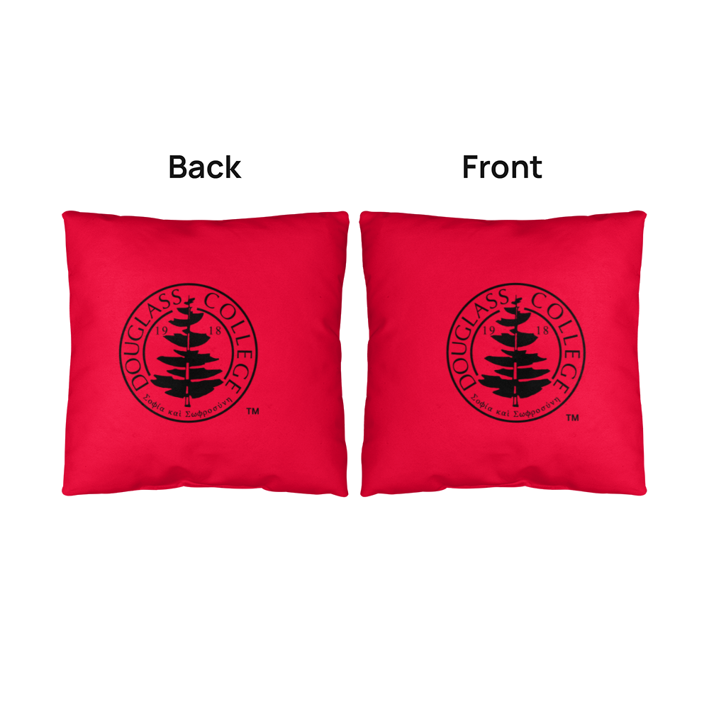 Douglass College Seal Red Classic Pillow