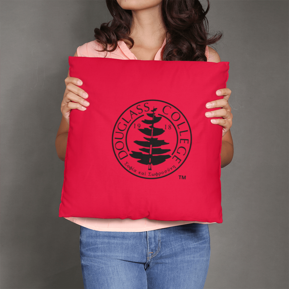 Douglass College Seal Red Classic Pillow