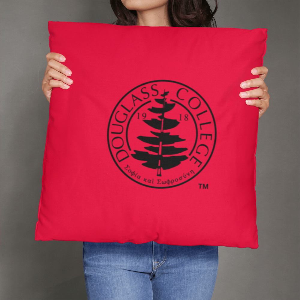 Douglass College Seal Red Classic Pillow