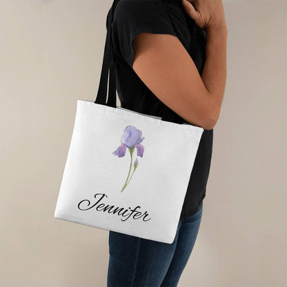 February - Personalized Birth Month Flower Classic Canvas Tote Bag