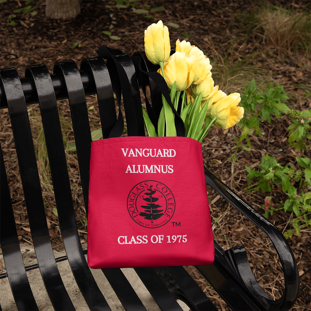 Douglass College Vanguard Alumnus Red Classic Tote Bag - Class of 1975