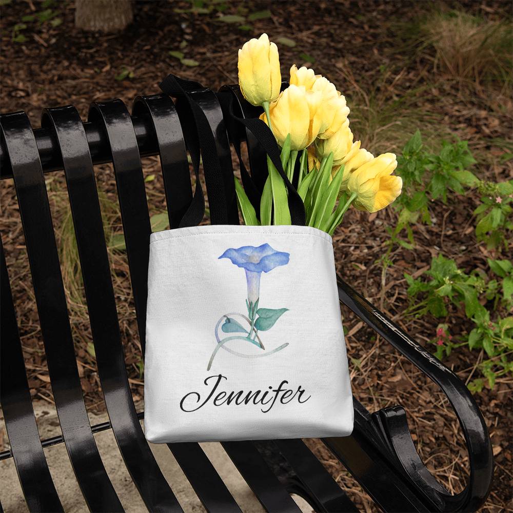 September - Personalized Birth Month Flower Classic Canvas Tote Bag