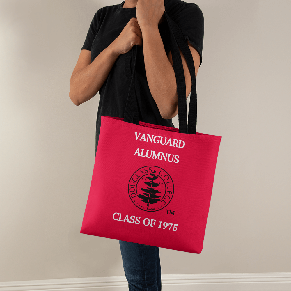 Douglass College Vanguard Alumnus Red Classic Tote Bag - Class of 1975