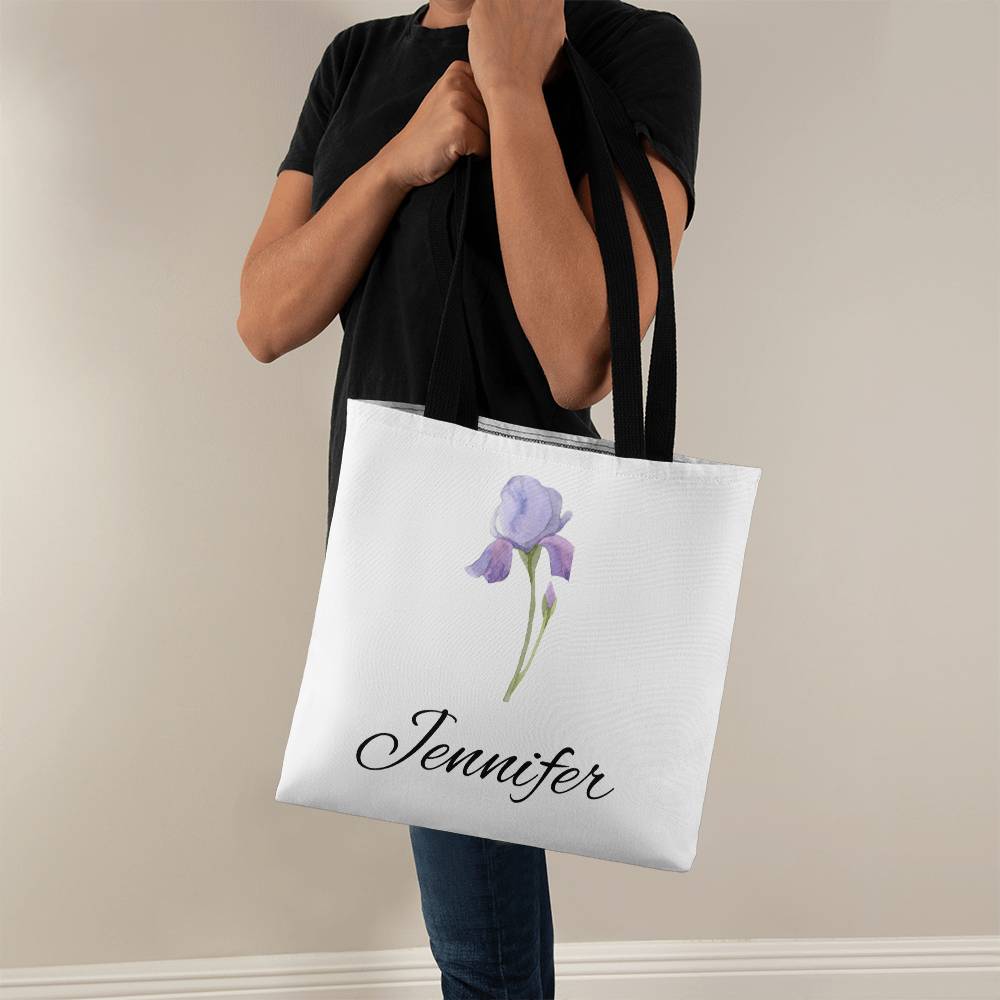 February - Personalized  Birth Month Flower Classic Canvas Tot Bag