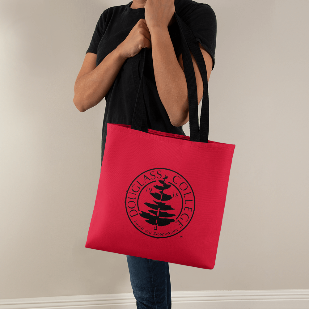 Douglass College Seal - Classic Red Tote Bag - 16"