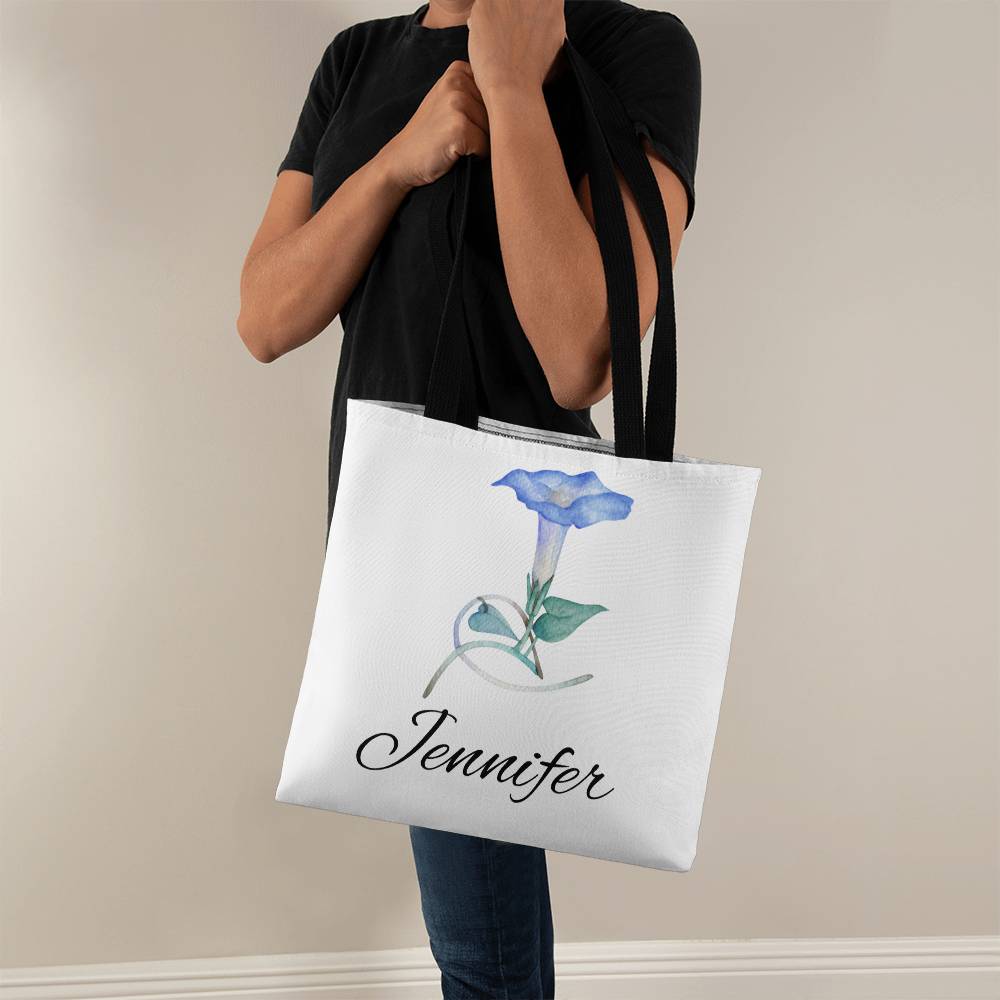 September - Personalized Birth Month Flower Classic Canvas Tote Bag