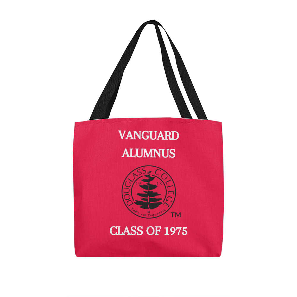 Douglass College Vanguard Alumnus Red Classic Tote Bag - Class of 1975
