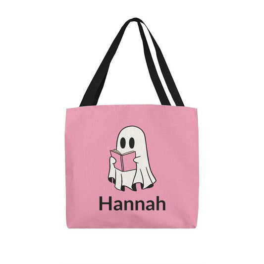 Custom Name Halloween Cute Ghost Trick or Treat Bag