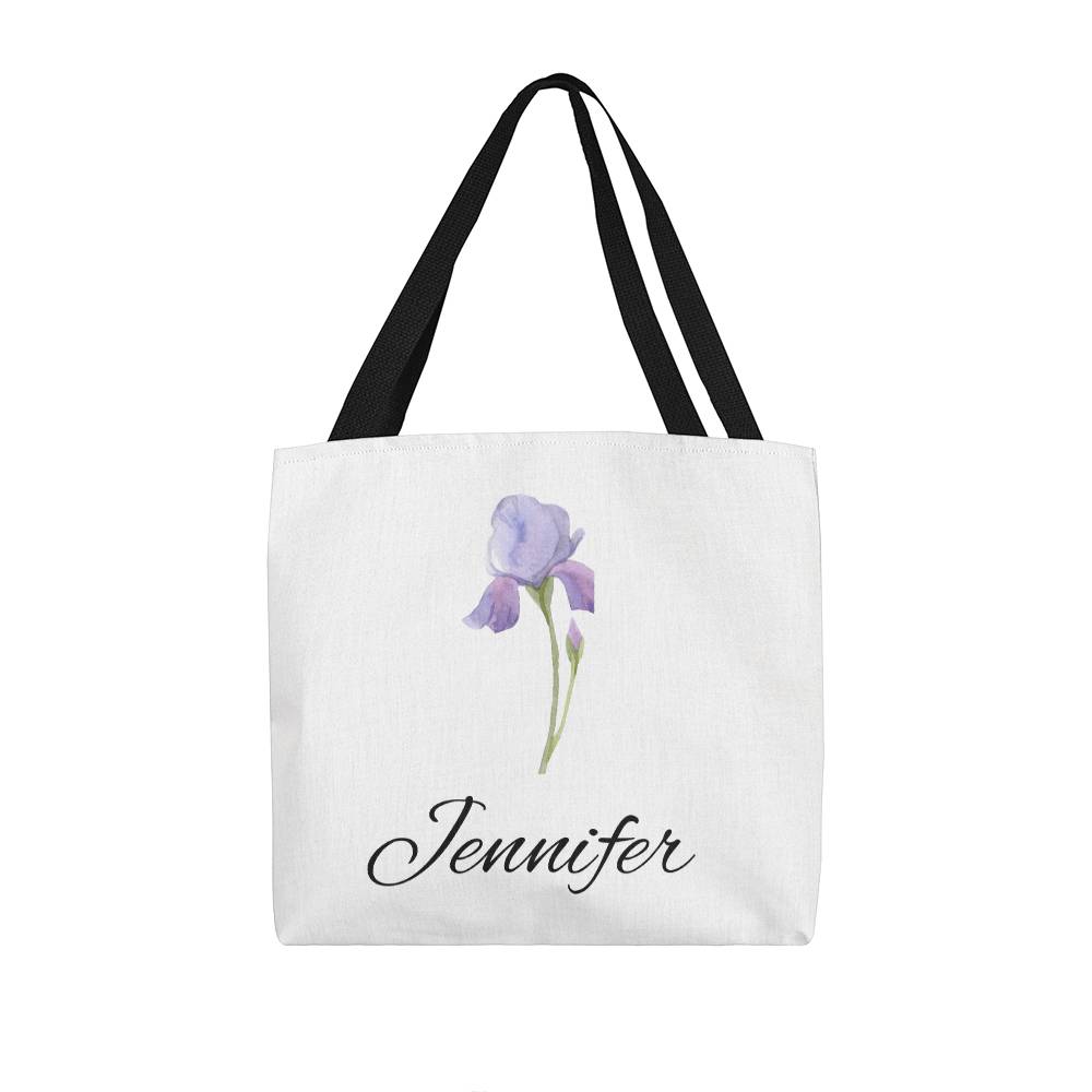 February - Personalized  Birth Month Flower Classic Canvas Tot Bag