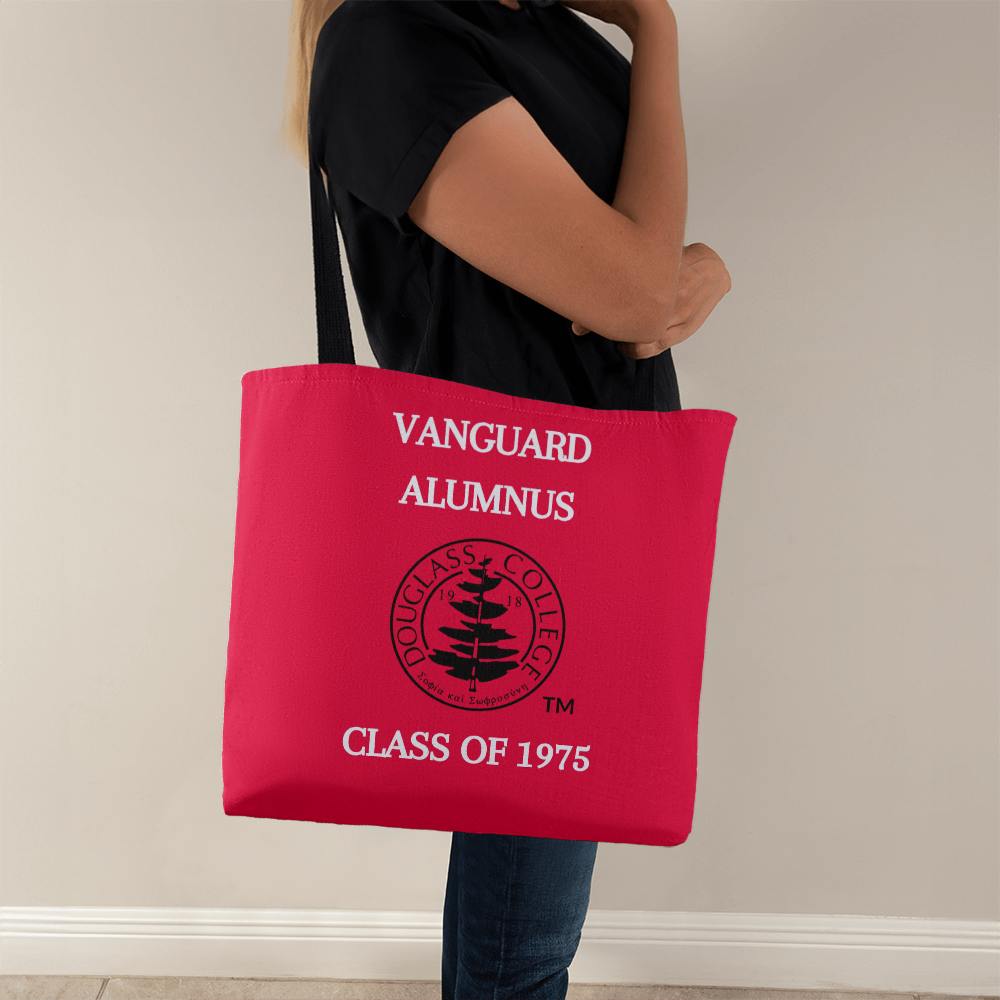 Douglass College Vanguard Alumnus Red Classic Tote Bag - Class of 1975