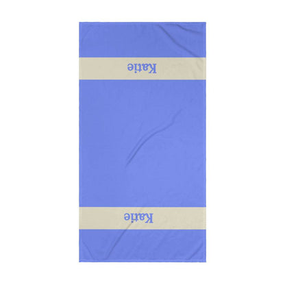 Personalized Colorful Beach Towel - Lavender